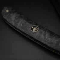 Böker Rasiermesser Black Amboina mit 6/8“ Klingenbreite Detailaufnahme