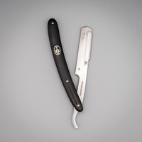 Böker Barberette Black - Wechselklingen Rasiermesser - geöffnet / Vertikal
