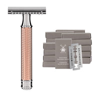 MÜHLE Rasierhobel TRADITIONAL - Metall, rot vergoldet