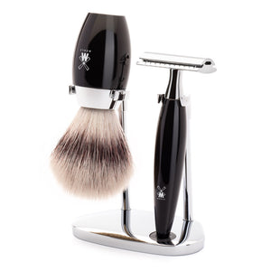 MÜHLE Rasierset Kosmo Edelharz Schwarz - 3 teilig