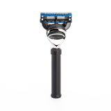 Schwarzer Reise-Nassrasierer von MÜHLE mit Gillette Fusion Kopf im Online-Shop