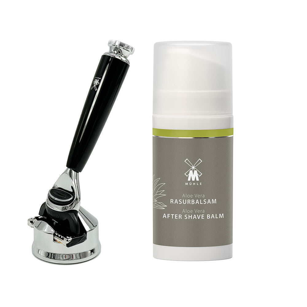 Schwarzer MÜHLE Gilette Fusion Nassrasierer RYTMO - auch im Set günstig kaufen