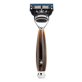 MÜHLE Nassrasierer Vivo - Gillette® Fusion™ - Hornbraun