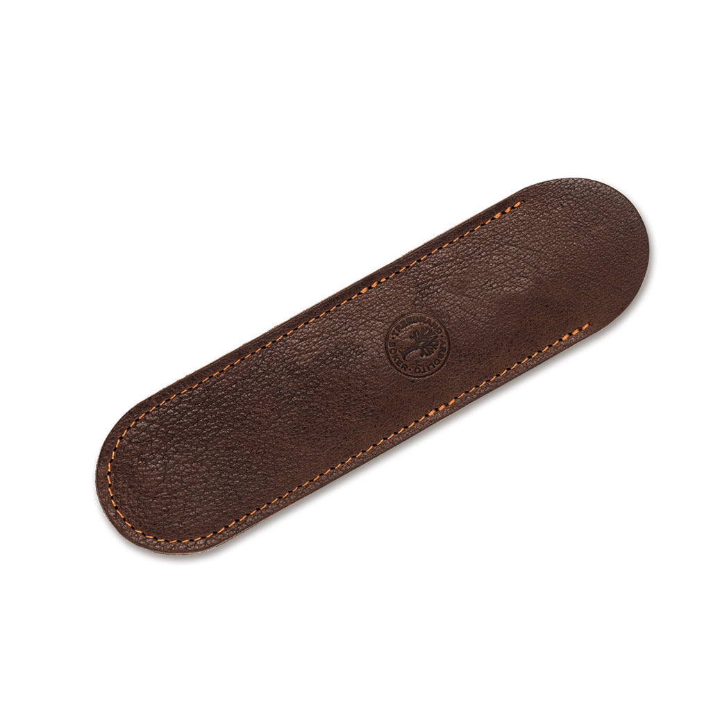 Böker Rasiermesser Etui in Dunkelbraun Ziegenleder hier günstig im Shop kaufen