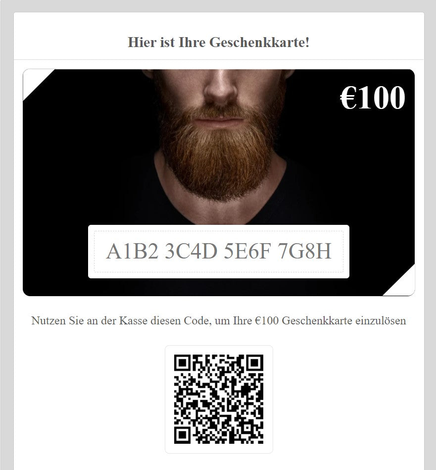 Barber Tools Gutschein zum Ausdrucken