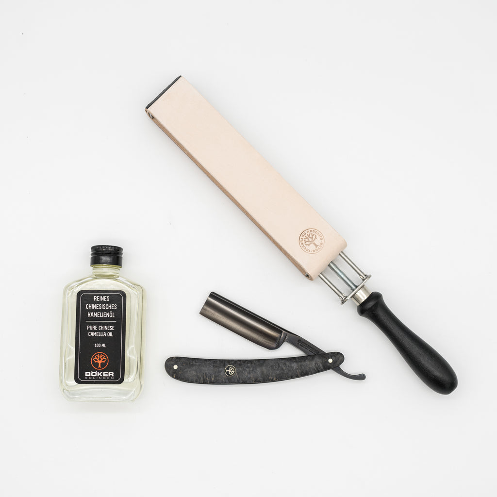 Schwarzes Rasiermesser Set Black Amboina günstig im Shop kaufen