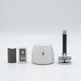 Rasierhobel Set MÜHLE Traditional Metall Schwarz mit Klingensammler