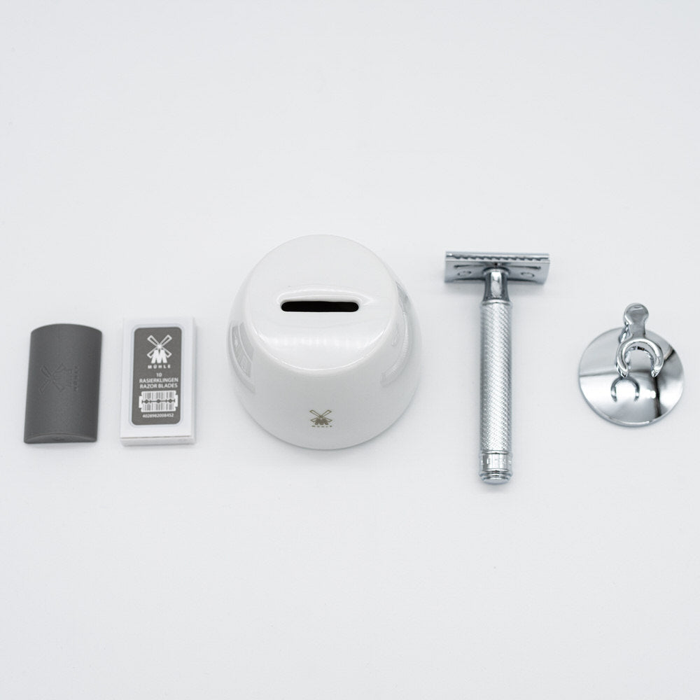 Rasierhobel Set Traditional Metall R89