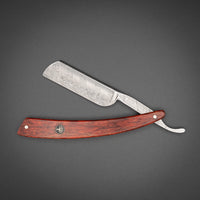 Böker Rasiermesser mit Damast Stahl Rasierkling e und Heft aus Maserbirke