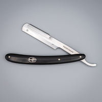 Böker Barberette Black - Wechselklingen Rasiermesser - geöffnet / Horizontal