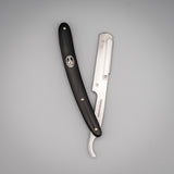 Böker Barberette Black - Wechselklingen Rasiermesser - geöffnet / Vertikal