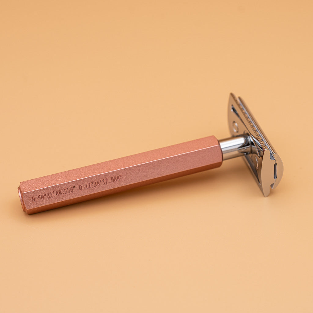 MÜHLE Rasierhobel Hexagon Sunrise Detailansicht