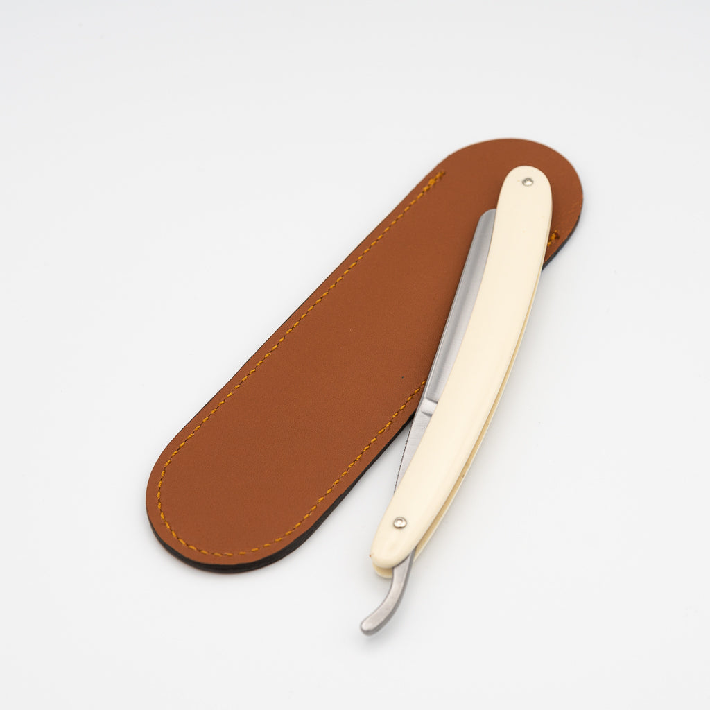 Böker Rasiermesser Etui für die Reise - braunes Ziegenleder