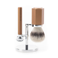 MÜHLE Rasierset Hexagon Bronze 