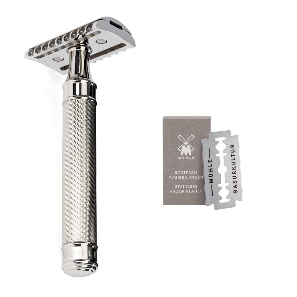 MÜHLE Rasierhobel TRADITIONAL R41 GS Grande - offener Kamm - Edelstahl
