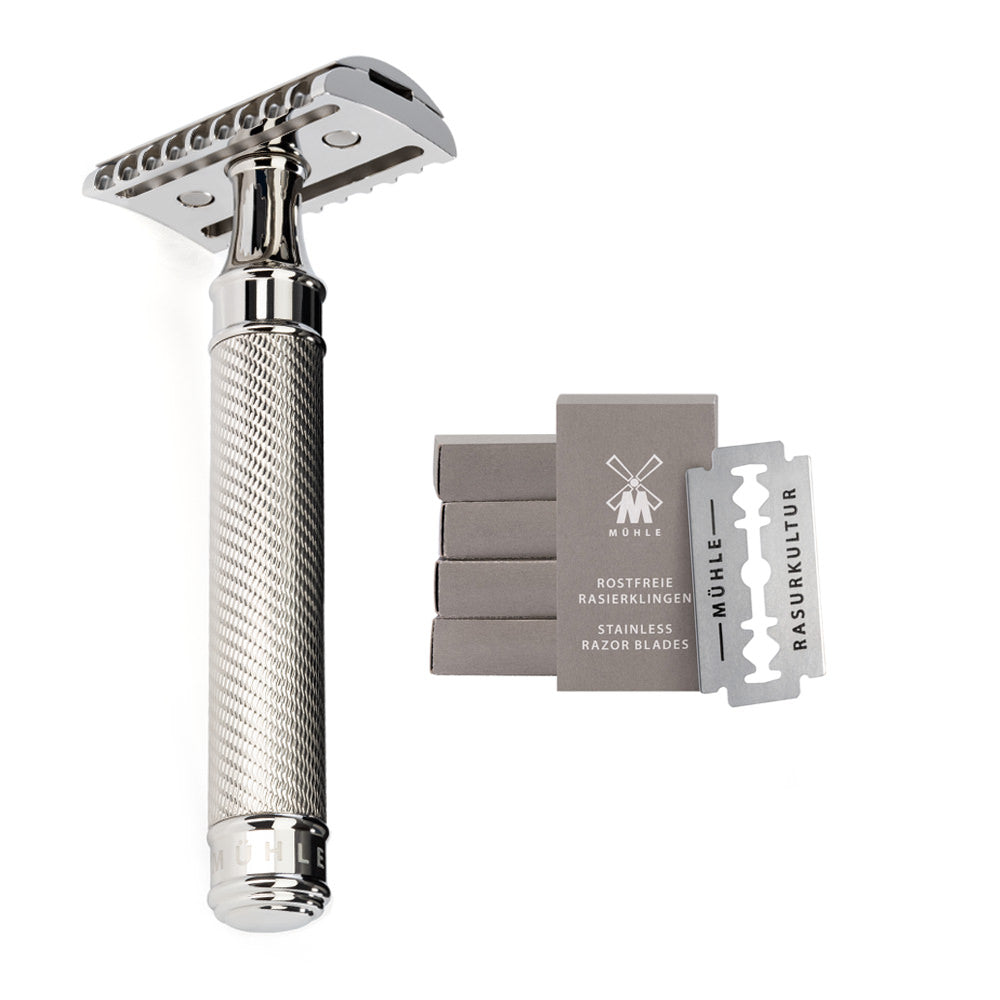 MÜHLE Rasierhobel TRADITIONAL R41 GS Grande - offener Kamm - Edelstahl