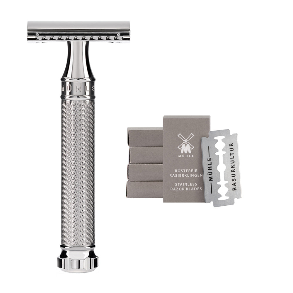 MÜHLE Rasierhobel Twist TRADITIONAL - Metall verchromt