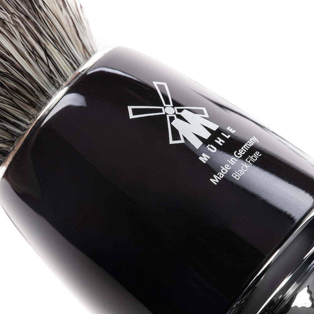 MÜHLE Rasierpinsel RYTMO - Griff aus Edelharz Schwarz