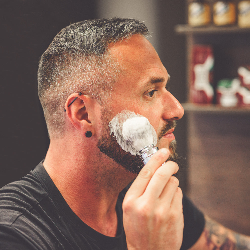 Perfekter Rasierschaum mit dem Rasierpinsel Traditional von MÜHLE Rasurkultur