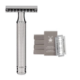 MÜHLE Rasierhobel TRADITIONAL R41 - offener Kamm Metall verchromt