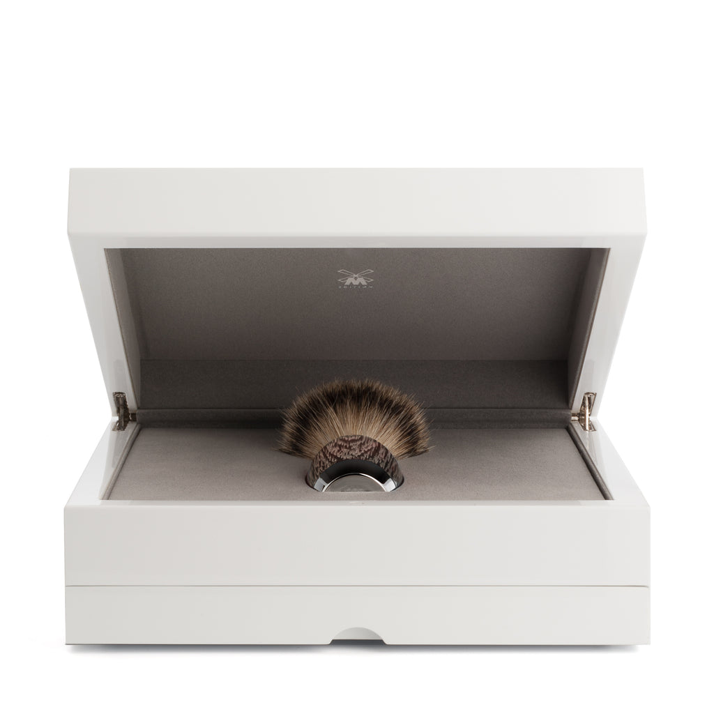 MUEHLE Rasierpinsel MÜHLE EDITION Rasierpinsel - Silvertip Fibre® - Gr. L - Mooreiche und Silber inkl. Box
