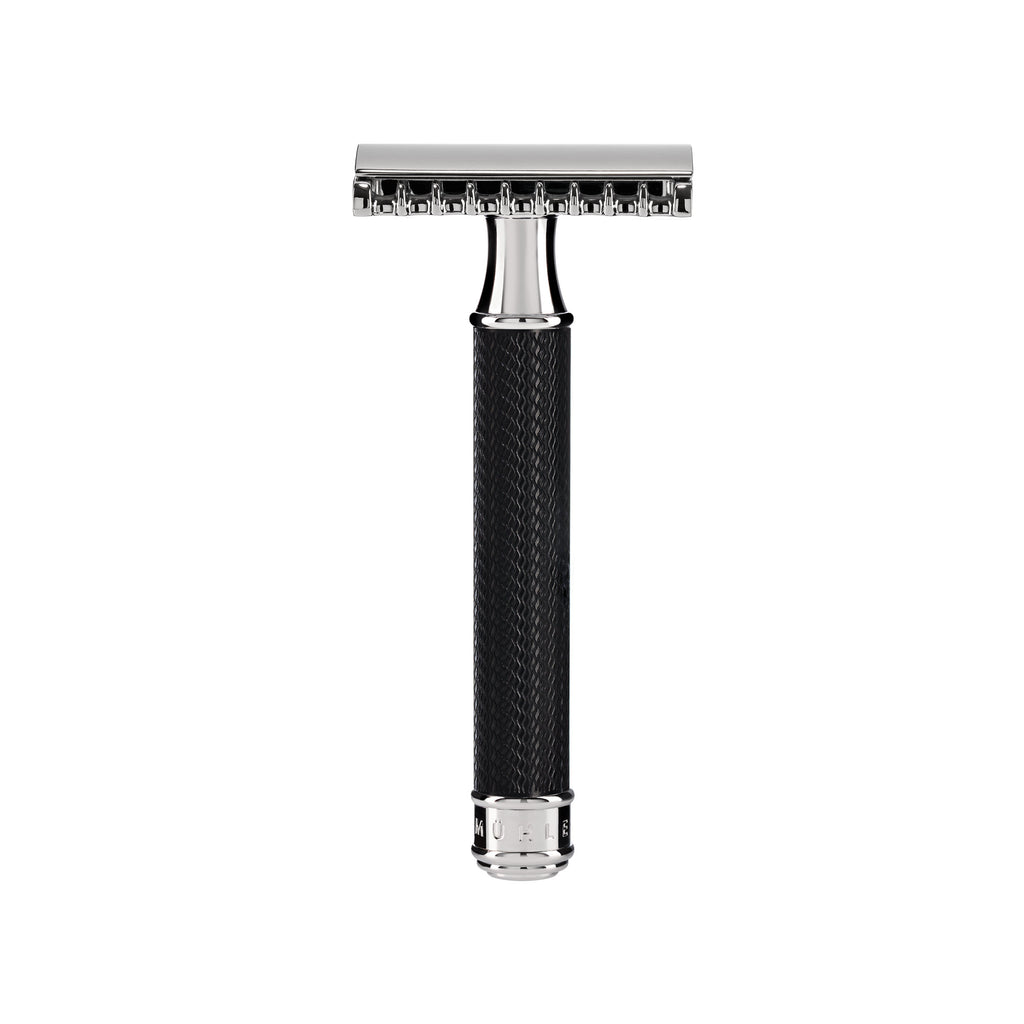 MÜHLE Rasierhobel TRADITIONAL - offener Kamm - Metall Schwarz