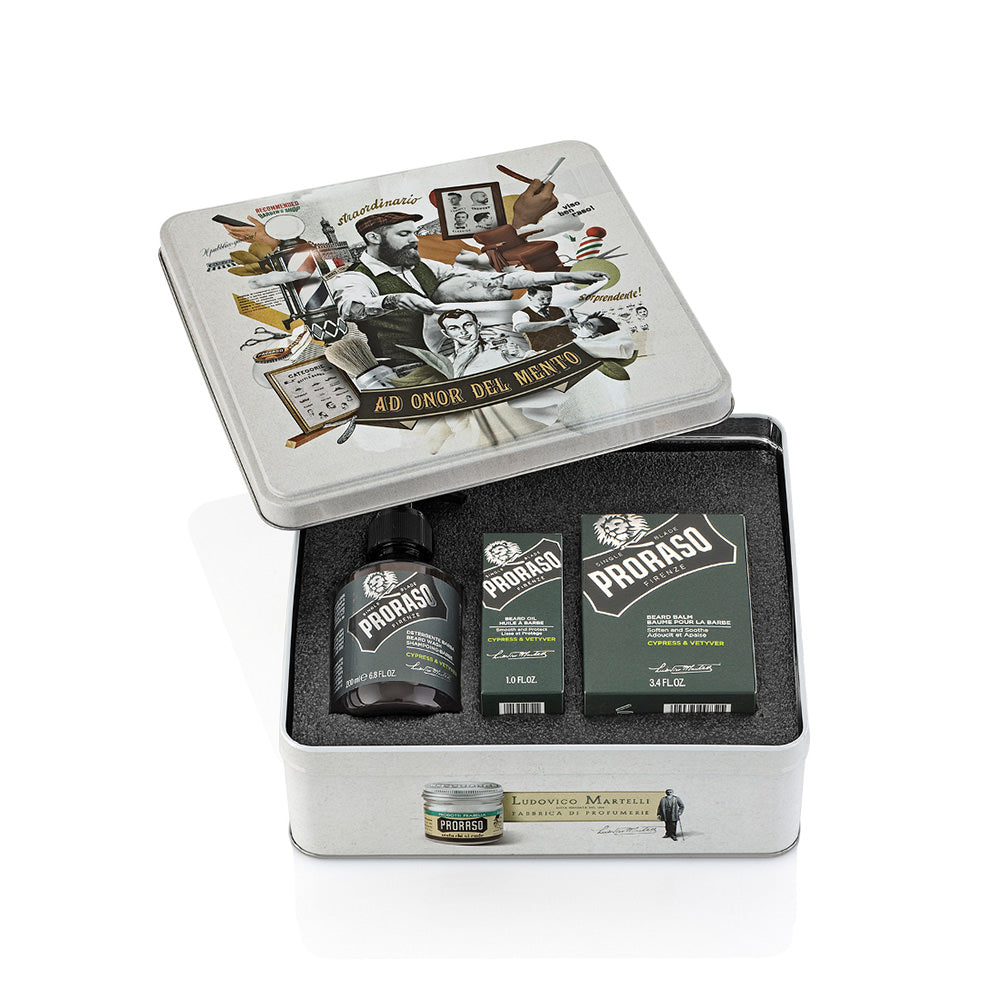 Bart Pflege Set von Proraso in einer stylischen Vintage Geschenkbox