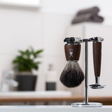 MÜHLE Rytmo Esche gedämpft Rasierset 3 teilig im Bad