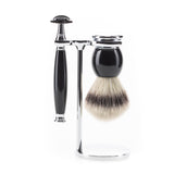 MÜHLE Sophist Rasierset Edelharz Schwarz 3 teilig