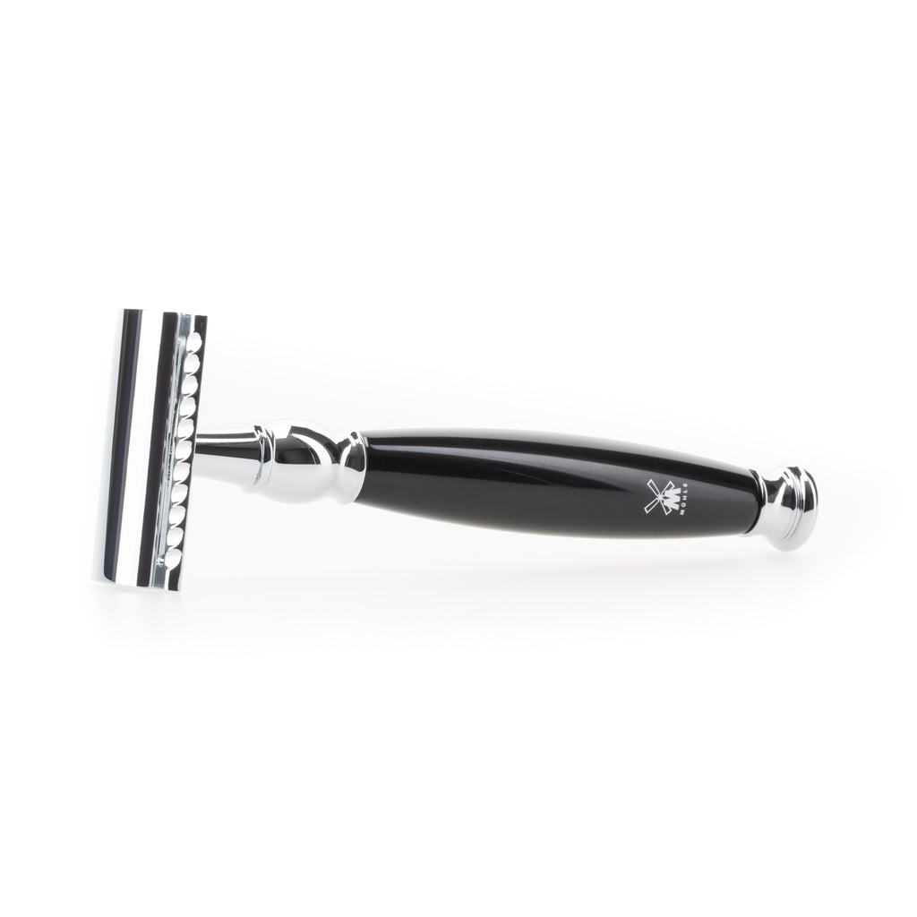 MÜHLE Sophist Rasierhobel Edelharz Schwarz