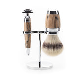 MÜHLE Stylo gestockte Buche Rasierset 3 teilig