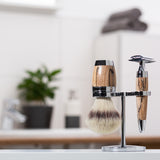 MÜHLE Stylo gestockte Buche Rasierset im Bad