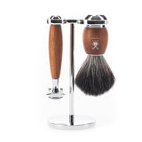 MÜHLE Vivo 3 teiliges Rasierset aus Pflaumenholz