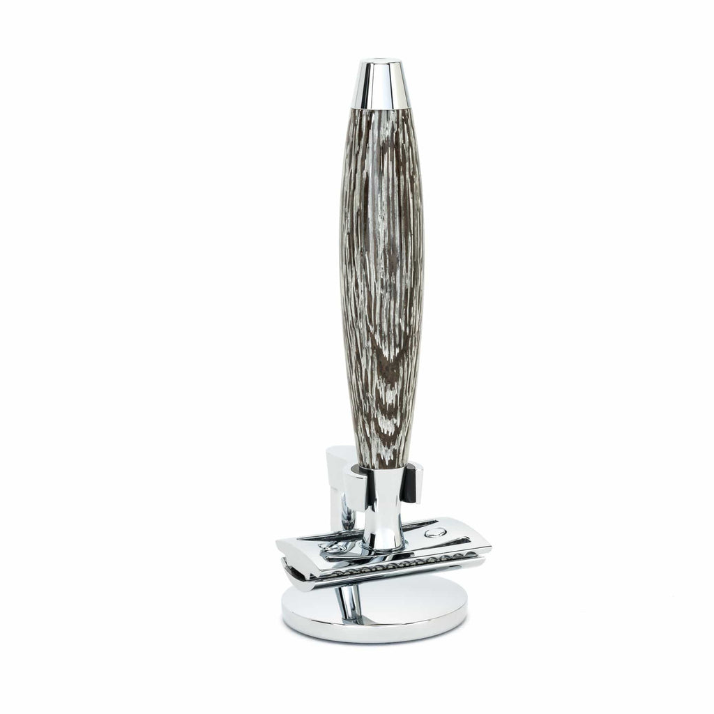 MUEHLE Rasierhobel MÜHLE EDITION Rasierhobel - geschlossener Kamm - Mooreiche und Silber